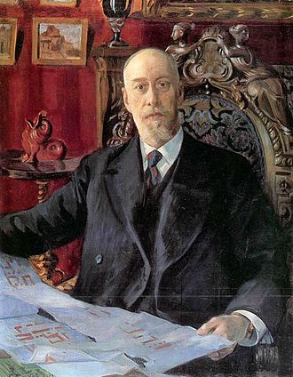   Кустодиев, 1913, портрет Николая Карловича фон Мекк